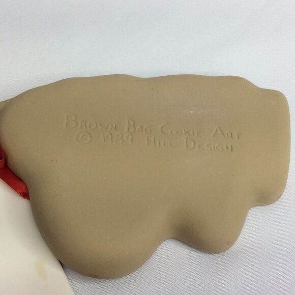 Brown Bag Cookie Art Santa Claus Mold w/Booklet Christmas Hill Design 1989 - Picture 4 of 6